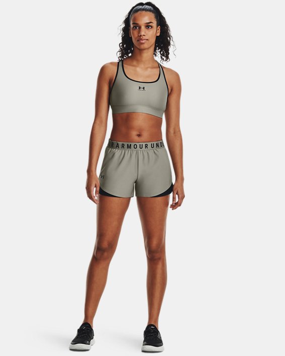 กางเกงขาสั้น UA Play Up Shorts 3.0 สำหรับผู้หญิง in Green image number 2